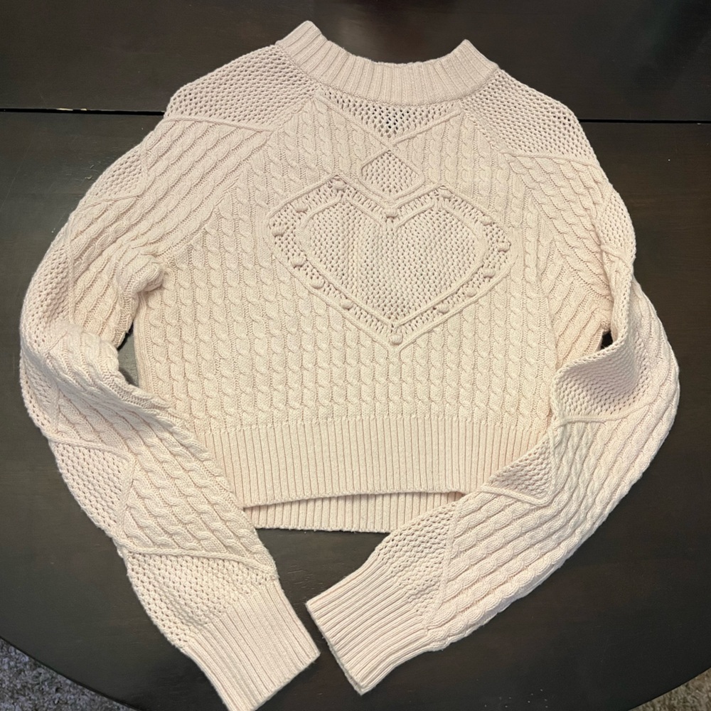 Beverly and Beck Heart Detail Sweater